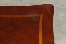 Load image into Gallery viewer, Traditional Inlaid Wood End Table with Lower Shelf

