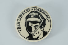 Load image into Gallery viewer, Bar Loreley Hamburg Pinback Badge – 1.5" Round Sailor Graphic
