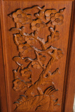 Load image into Gallery viewer, Exquisite Carved Oriental Flip-Top Bar Cabinet – Green Stone Inlay Top – Rare Multi-Use Liquor &amp; Wine Storage
