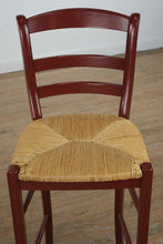 Load image into Gallery viewer, One-of-a-Kind Rustic Round Bar Table with Mixed Designer Bar Stools Set
