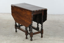 Load image into Gallery viewer, Antique Oak Barley Twist Gateleg Drop Leaf Table
