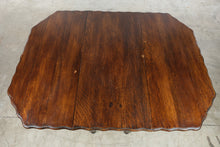 Load image into Gallery viewer, Antique Oak Barley Twist Gateleg Drop Leaf Table
