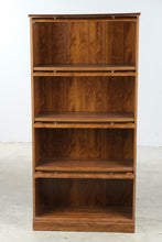 Load image into Gallery viewer, Barrister Style Bookcase with Sliding Glass Doors | Four Stack Display Cabinet

