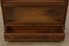 Load image into Gallery viewer, Antique 4-Stack Tiger Oak Barrister Bookcase with Lower Drawer (c. 1890–1910)
