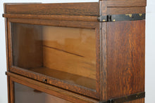 Load image into Gallery viewer, Antique 4-Stack Tiger Oak Barrister Bookcase with Lower Drawer (c. 1890–1910)
