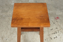 Load image into Gallery viewer, Solid Wood 27 Inch Counter Stool Square Seat Mission Style Brown Finish
