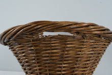 Load image into Gallery viewer, Vintage Large Oval Wicker Willow Laundry Basket Rustic Farmhouse Storage
