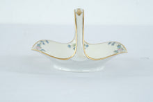Load image into Gallery viewer, M A Hepworth Signed Porcelain Double Basket Floral Design Gold Trim 7 Inch
