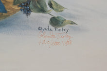 Load image into Gallery viewer, Framed Glynda Turley Limited Edition Print “Iris Basket II” – Floral Still Life with Blue Ribbon
