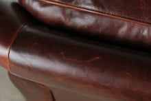 Load image into Gallery viewer, Bassett 3623-12LS Top-Grain Leather Club Chair with Nailhead Trim
