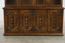Load image into Gallery viewer, Vintage Bassett Castilian Collection Mediterranean China Cabinet and Buffet
