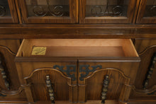 Load image into Gallery viewer, Vintage Bassett Castilian Collection Mediterranean China Cabinet and Buffet
