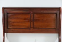 Load image into Gallery viewer, Bassett Furniture Queen Sleigh Bed Cherry Finish Panel Bed Frame - Online Only
