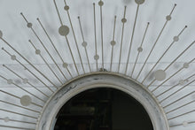 Load image into Gallery viewer, Bassett Mirror Co. Silver Starburst Wall Mirror – 48” Round
