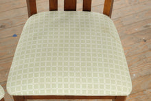 Load image into Gallery viewer, Set of 2 Wood Dining Chairs with Upholstered Seats and Slat Backs
