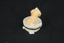 Load image into Gallery viewer, Lenox Bath Time Buddies Puppy Figurine With Duck in Tub Porcelain Dog 4"
