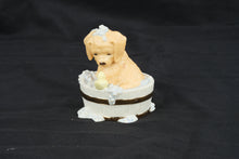 Load image into Gallery viewer, Lenox Bath Time Buddies Puppy Figurine With Duck in Tub Porcelain Dog 4"
