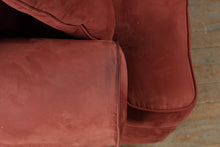 Load image into Gallery viewer, Bauhaus Microfiber Sectional Sofa Rust Red Modular Sofa with Ottoman
