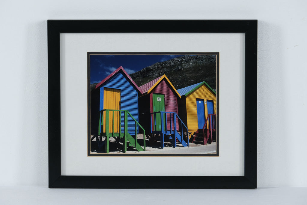 National Geographic “Beach Huts” Framed Photo by Tino Soriano – Western Cape, South Africa – 12.5
