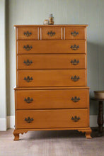 Load image into Gallery viewer, Beals Maple 7-Drawer Chest on Chest
