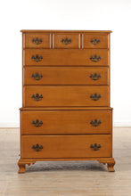 Load image into Gallery viewer, Beals Maple 7-Drawer Chest on Chest
