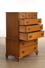 Load image into Gallery viewer, Beals Maple 7-Drawer Chest on Chest
