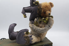 Load image into Gallery viewer, Bear Works Christina Wermmit Pauk Artist Teddy Bear Jester Pull Cart 1993

