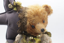 Load image into Gallery viewer, Bear Works Christina Wermmit Pauk Artist Teddy Bear Jester Pull Cart 1993
