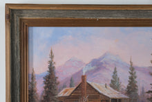 Load image into Gallery viewer, “Bears on the Log” by Marianne Caroselli – Framed Wildlife Cabin Print  (Online Exclusive)
