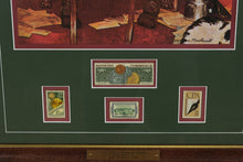 Load image into Gallery viewer, Norman Rockwell “Beating the Deadline” Framed Stamp Art – 17&quot; x 22&quot; – Postal Commemorative Society
