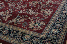 Load image into Gallery viewer, Bordeaux Rug with Navy Border - 8 x 10

