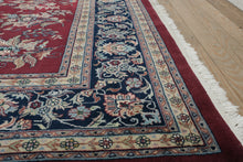 Load image into Gallery viewer, Bordeaux Rug with Navy Border - 8 x 10
