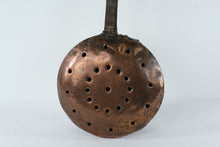 Load image into Gallery viewer, Antique European Copper Bed Warmer with Wooden Handle – Hand-Hammered Hearth Warming Pan
