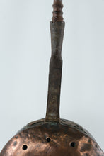 Load image into Gallery viewer, Antique European Copper Bed Warmer with Wooden Handle – Hand-Hammered Hearth Warming Pan
