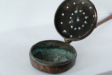 Load image into Gallery viewer, Antique European Copper Bed Warmer with Wooden Handle – Hand-Hammered Hearth Warming Pan
