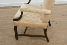 Load image into Gallery viewer, Upholstered Armchair with Bee Motif Fabric &amp; Solid Wood Frame
