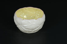 Load image into Gallery viewer, Vintage Belleek Ireland Creamer &amp; Sugar Bowl – Yellow Interior, Pink Handle
