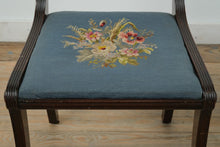 Load image into Gallery viewer, Pair of Regency Chairs with Carved Hoofed Feet - Brand New Toile Upholstery
