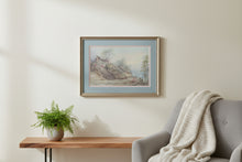Load image into Gallery viewer, Vintage Ben Hampton 1974 Mountain Cabin Landscape Print Framed 20x15
