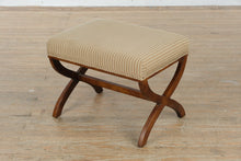 Load image into Gallery viewer, Fairhaven Striped Wood Vanity Bench
