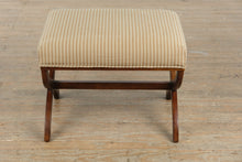 Load image into Gallery viewer, Fairhaven Striped Wood Vanity Bench
