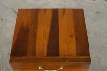 Load image into Gallery viewer, Bench Made Solid Wood Side Table Two Drawer Brass Hardware 30 x 15

