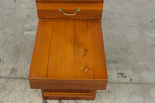 Load image into Gallery viewer, Bench Made Solid Wood Side Table Two Drawer Brass Hardware 30 x 15
