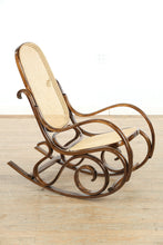 Load image into Gallery viewer, Classic Bentwood Rocking Chair with Cane Seat and Back
