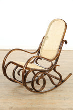 Load image into Gallery viewer, Classic Bentwood Rocking Chair with Cane Seat and Back
