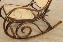 Load image into Gallery viewer, Classic Bentwood Rocking Chair with Cane Seat and Back
