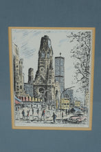 Load image into Gallery viewer, E. Kirschstein Signed Berlin Landmark Prints – Framed Trio Featuring Brandenburg Gate, Gedächtniskirche &amp; Siegessäule
