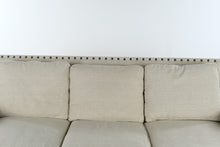 Load image into Gallery viewer, Bernhardt Beige Upholstered Sofa with Nailhead Trim I
