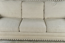 Load image into Gallery viewer, Bernhardt Beige Upholstered Sofa with Nailhead Trim I
