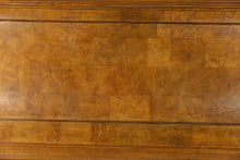 Load image into Gallery viewer, Bernhardt King Size Burl Wood Sleigh Bed with Carved Feet
